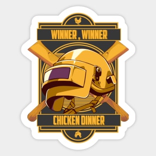 Winner Winner Chicken Dinner Design Sticker